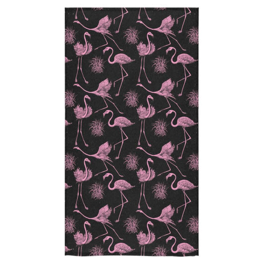 Flamingo Pink Print Pattern Bath Towel 30"x56"-JTAMIGO.COM
