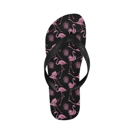 Flamingo Pink Print Pattern Flip Flops-JTAMIGO.COM