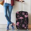 Flamingo Pink Print Pattern Luggage Cover Protector