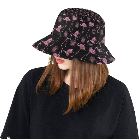 Flamingo Pink Print Pattern Unisex Bucket Hat