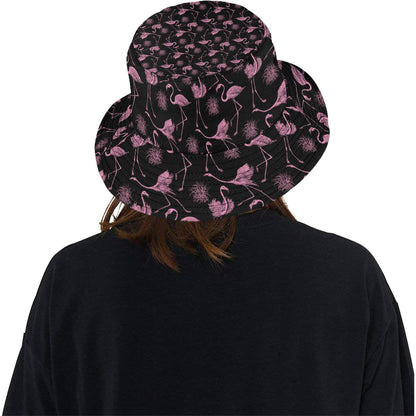 Flamingo Pink Print Pattern Unisex Bucket Hat