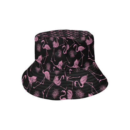 Flamingo Pink Print Pattern Unisex Bucket Hat