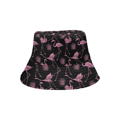 Flamingo Pink Print Pattern Unisex Bucket Hat