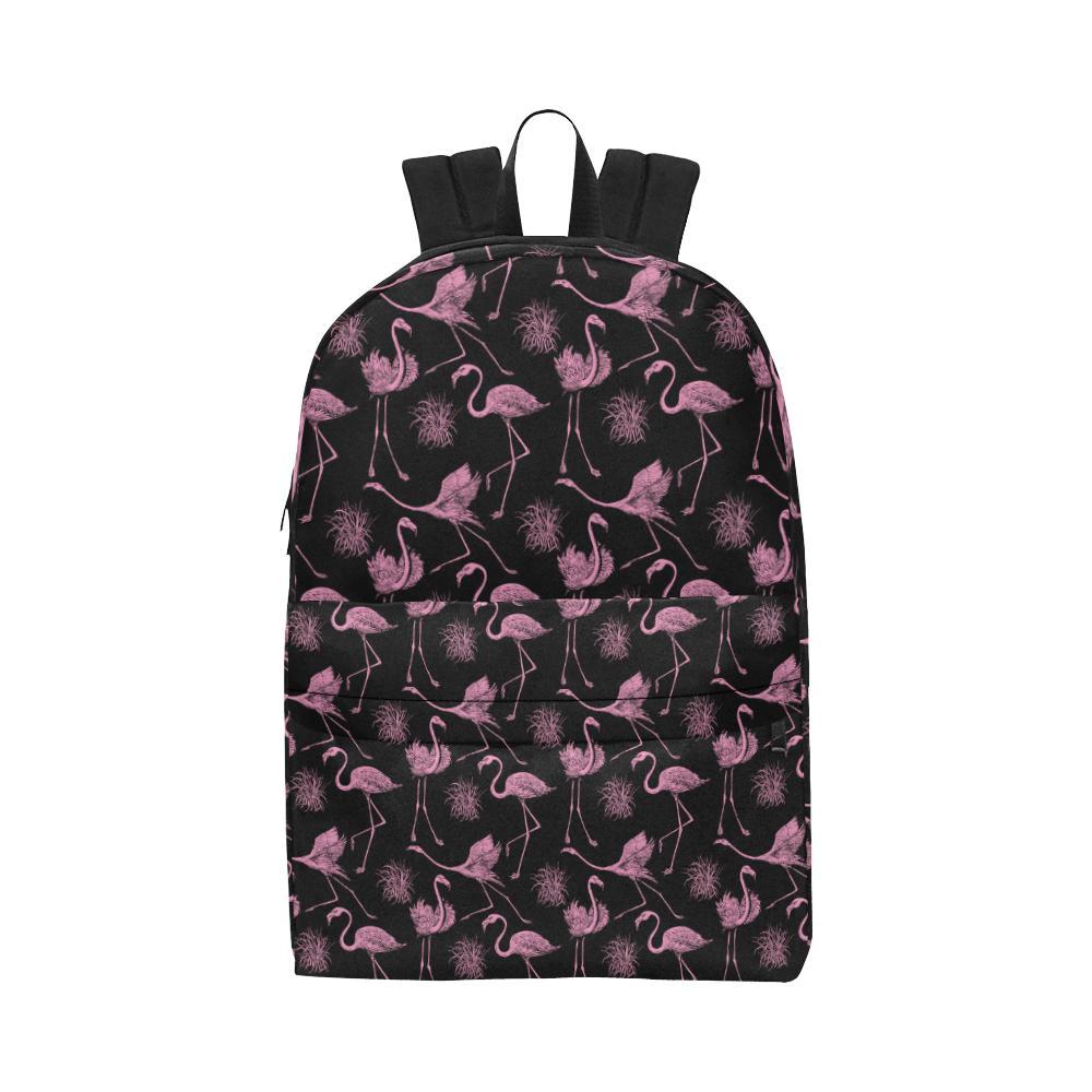Flamingo Pink Print Pattern Waterproof Backpack-JTAMIGO.COM