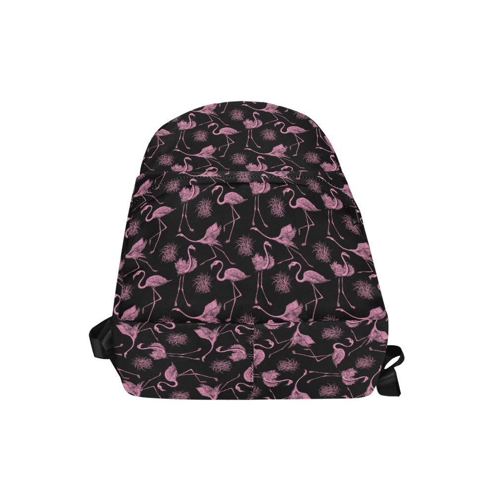 Flamingo Pink Print Pattern Waterproof Backpack-JTAMIGO.COM