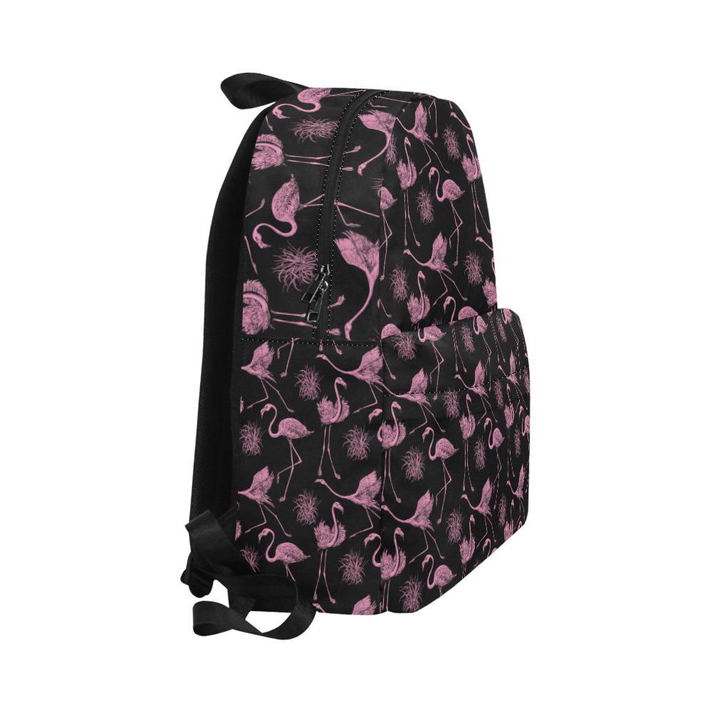 Flamingo Pink Print Pattern Waterproof Backpack-JTAMIGO.COM