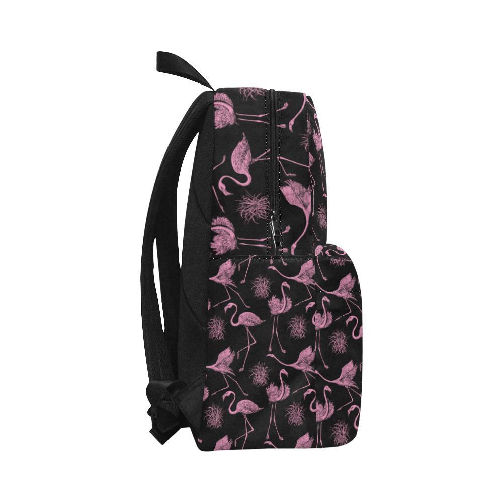 Flamingo Pink Print Pattern Waterproof Backpack-JTAMIGO.COM
