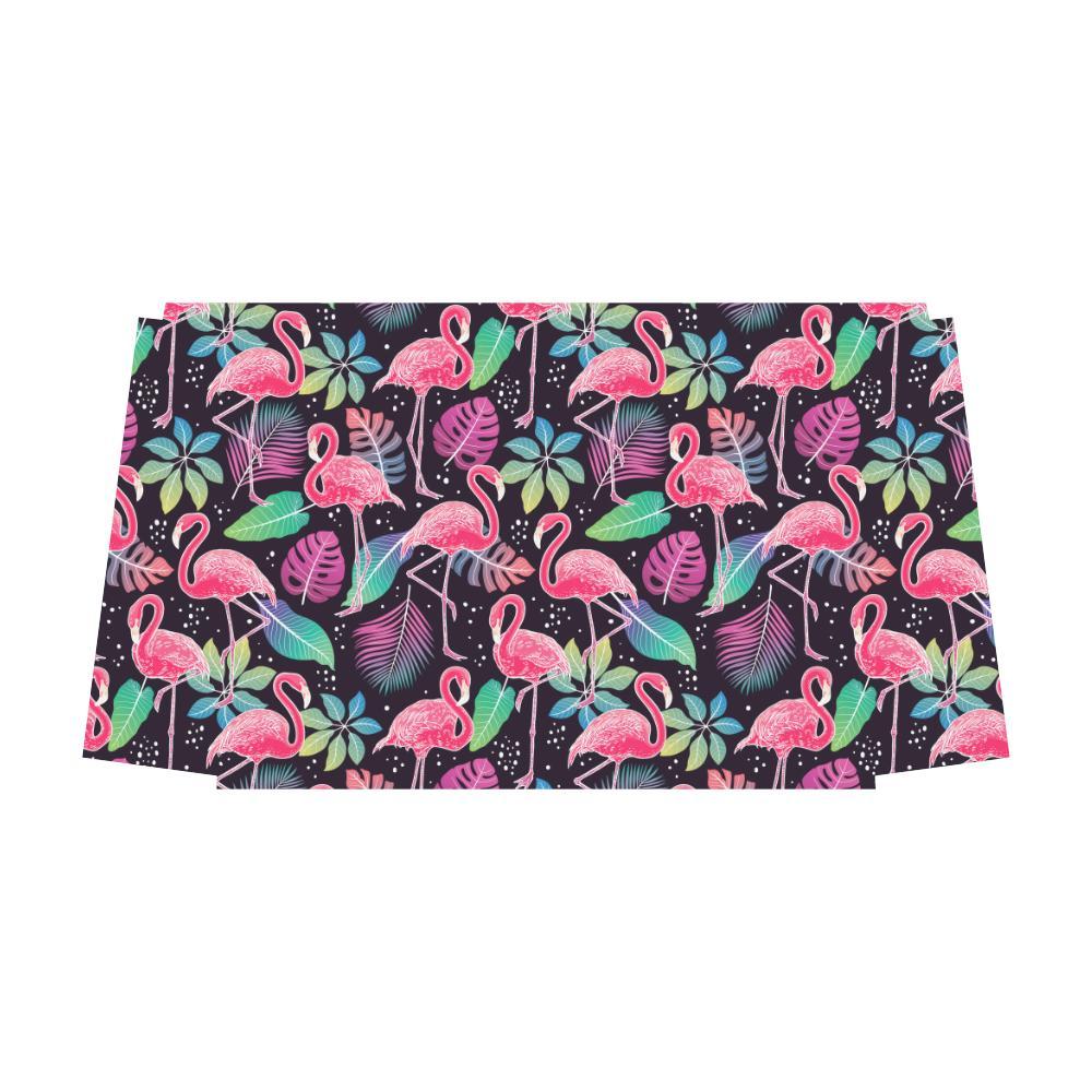 Flamingo Tropical leaves Neon Print Travel Bag