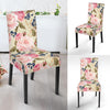 Floral Pink Butterfly Print Dinning Chair Slipper-JTAMIGO.COM