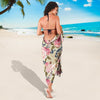 Floral Pink Butterfly Print Sarong Pareo Wrap