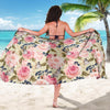 Floral Pink Butterfly Print Sarong Pareo Wrap