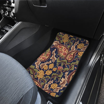 Floral Vintage Classic Print Car Floor Mats