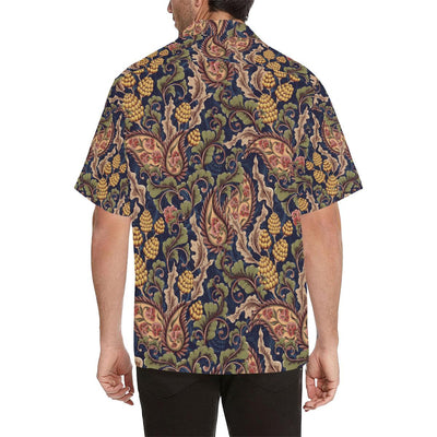 Floral Vintage Classic Print Men Aloha Hawaiian Shirt