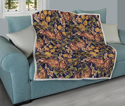 Floral Vintage Classic Print Premium Quilt-JTAMIGO.COM