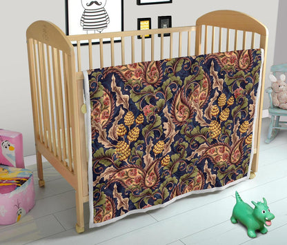 Floral Vintage Classic Print Premium Quilt-JTAMIGO.COM