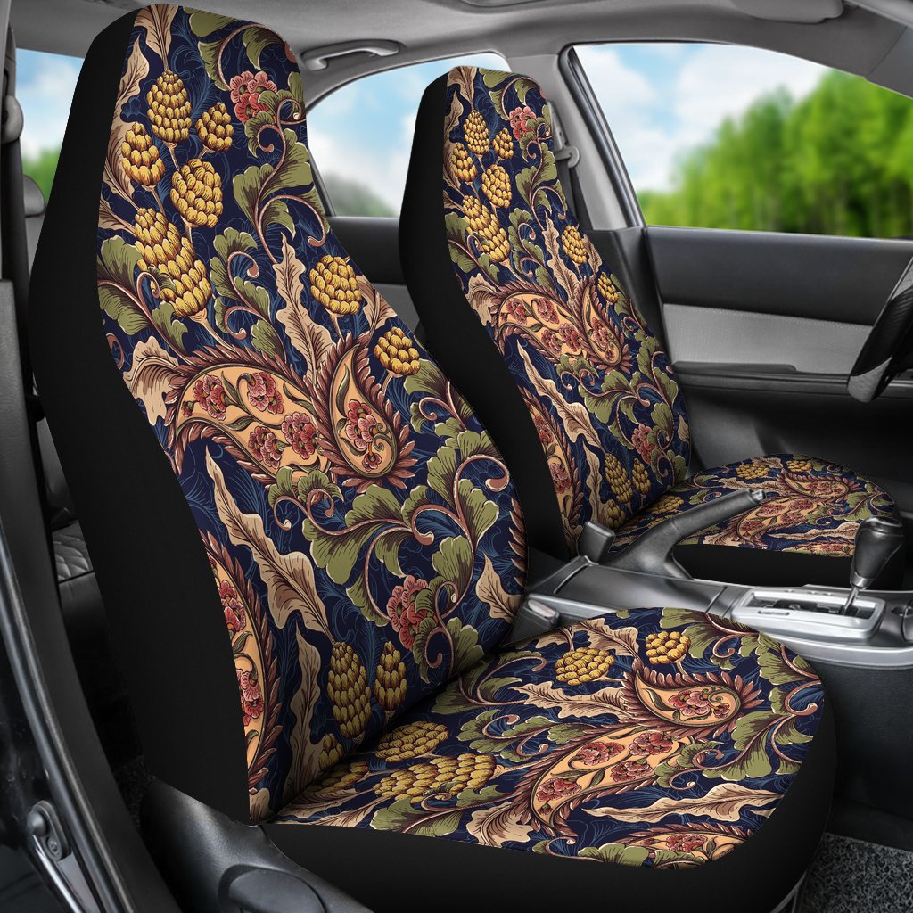 Floral Vintage Classic Print Universal Fit Car Seat Covers