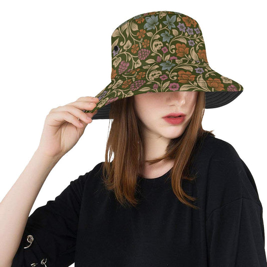 Floral Vintage Print Pattern Unisex Bucket Hat