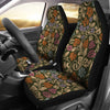 Floral Vintage Print Pattern Universal Fit Car Seat Covers