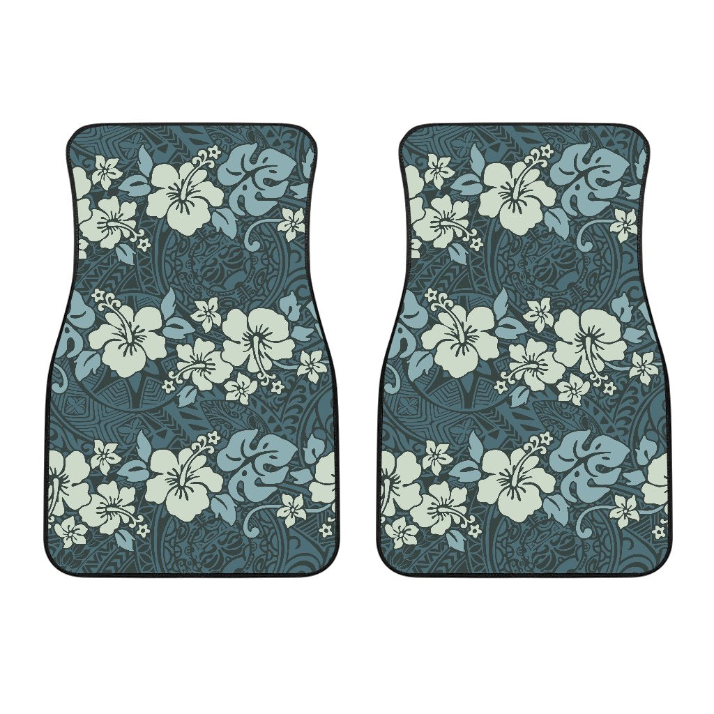 Flower Hawaiian Hibiscus Style Print Pattern Car Floor Mats