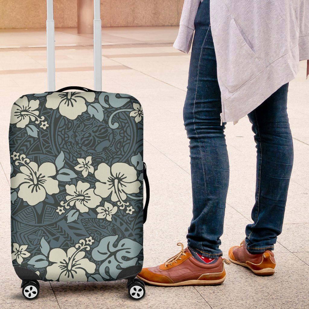 Flower Hawaiian Hibiscus Style Print Pattern Luggage Cover Protector