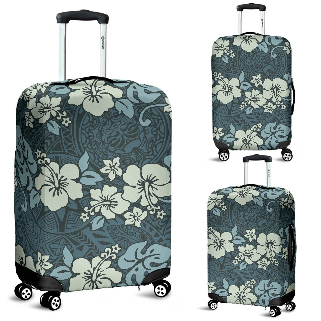 Flower Hawaiian Hibiscus Style Print Pattern Luggage Cover Protector