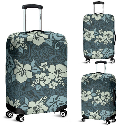 Flower Hawaiian Hibiscus Style Print Pattern Luggage Cover Protector