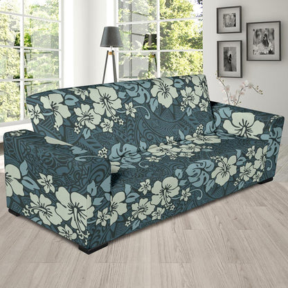 Flower Hawaiian Hibiscus Style Print Pattern Sofa Slipcover-JTAMIGO.COM