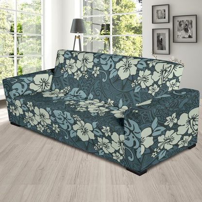 Flower Hawaiian Hibiscus Style Print Pattern Sofa Slipcover-JTAMIGO.COM