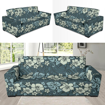 Flower Hawaiian Hibiscus Style Print Pattern Sofa Slipcover-JTAMIGO.COM