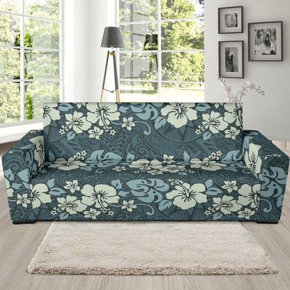 Flower Hawaiian Hibiscus Style Print Pattern Sofa Slipcover-JTAMIGO.COM