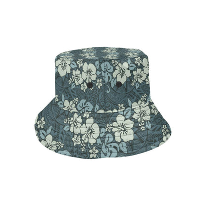 Flower Hawaiian Hibiscus Style Print Pattern Unisex Bucket Hat