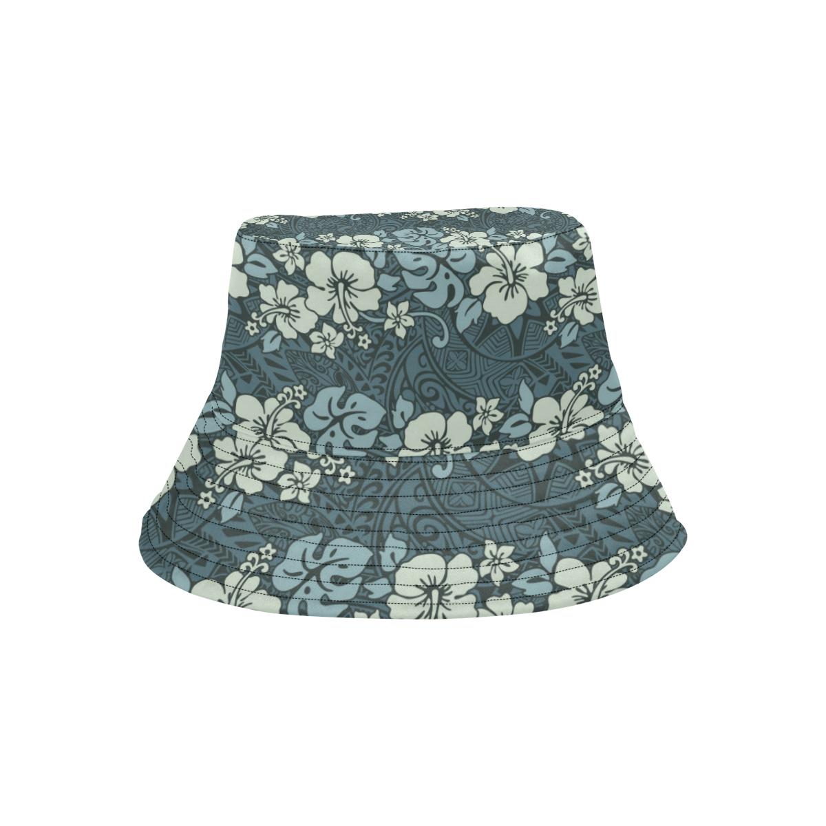 Flower Hawaiian Hibiscus Style Print Pattern Unisex Bucket Hat