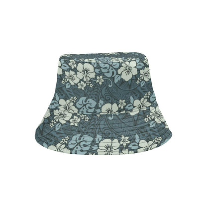 Flower Hawaiian Hibiscus Style Print Pattern Unisex Bucket Hat