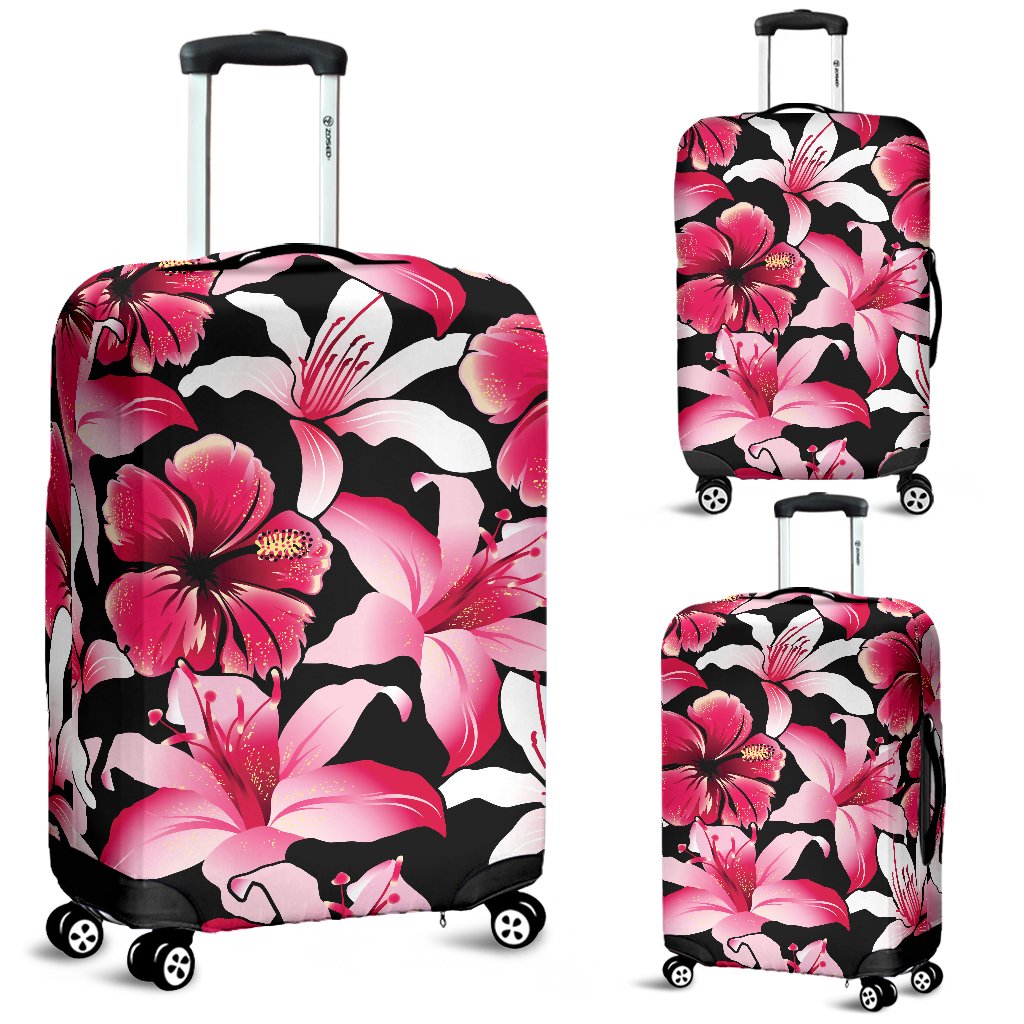 Apple Red Pattern Print Luggage Cover Protector