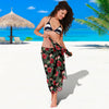 Flower Hawaiian Red Hibiscus Design Print Sarong Pareo Wrap