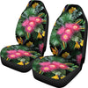 Flower Hawaiian Tropical leaves Print Pattern Universal Fit Car Seat Covers