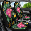 Flower Hawaiian Tropical leaves Print Pattern Universal Fit Car Seat Covers