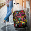 Flower Power Colorful Print Pattern Luggage Cover Protector