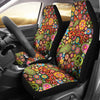 Flower Power Peace Paisley Themed Print Universal Fit Car Seat Covers
