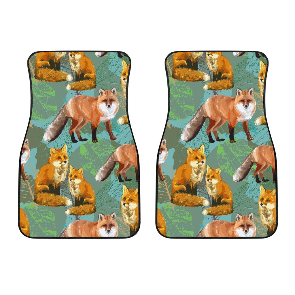 Fox Autumn leaves Themed Car Floor Mats