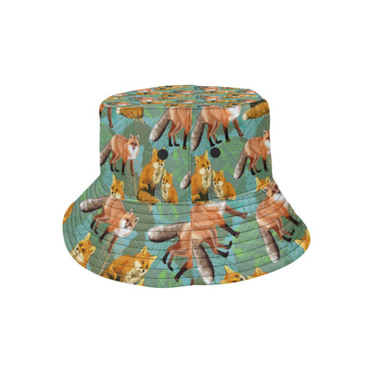 Fox Autumn leaves Themed Unisex Bucket Hat