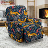 Fox Cute Jungle Print Pattern Recliner Slipcover-JTAMIGO.COM