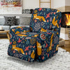 Fox Cute Jungle Print Pattern Recliner Slipcover-JTAMIGO.COM