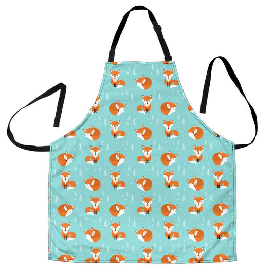 Fox Design Snow Print Pattern Women Apron