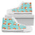 Fox Design Snow Print Pattern Women High Top Shoes