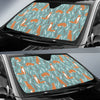 Fox Forest Print Pattern Car Sun Shade For Windshield