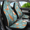 Fox Forest Print Pattern Universal Fit Car Seat Covers