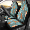 Fox Forest Print Pattern Universal Fit Car Seat Covers