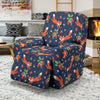 Fox Strawberry Print Pattern Recliner Slipcover-JTAMIGO.COM