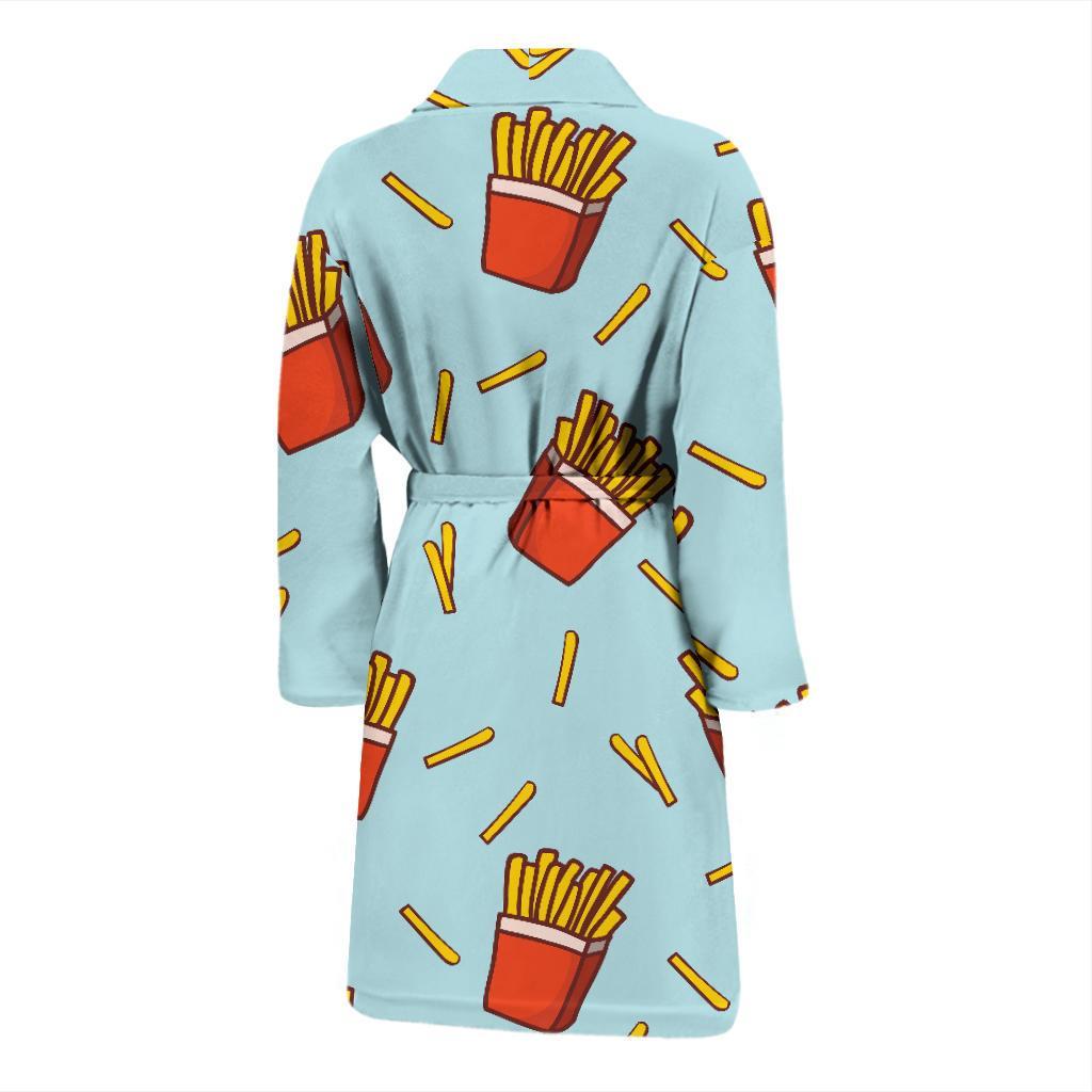 French Fried Pattern Print Design 02 Men Bathrobe-JORJUNE.COM